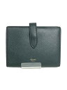【中古】CELINE◆2つ折り財布/ストラップ/レザー/GRN/無地/レディース【服飾雑貨他】(4)