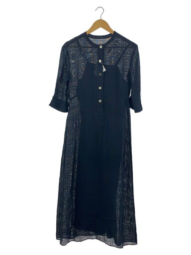 【中古】BACCA◆レノウェーブブロックチェックロングワンピース/36/ポリエステル/NVY/35-06-32-06403【レディースウェア】 【中古】BACCA◆レノウェーブブロックチェックロングワンピース/36/ポリエステル/NVY/35-06-32-06403【レディースウェア】