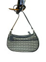 【中古】COACH◆ショルダーバッグ_ミニシグネチャー_ブラック/キャンバス/GRY/総柄【バッグ】(4)