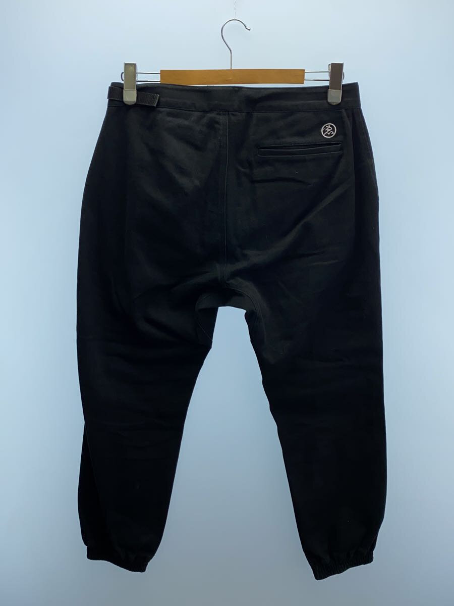【中古】Evisen skateboards◆STRAIGHT OUTTA BED PANTS/L/コットン/ブラック/使用感あり【メンズウェア】