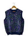 【中古】BRONZE56k◆PAUSLEY VEST/ニットベスト(薄手)/M/アクリル/PUP/ペーズリー//【メンズウェア】