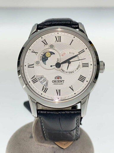【中古】ORIENT◆自動巻腕時計/アナログ/WHT/BLK【服飾雑貨他】 【中古】ORIENT◆自動巻腕時計/アナログ/WHT/BLK【服飾雑貨他】