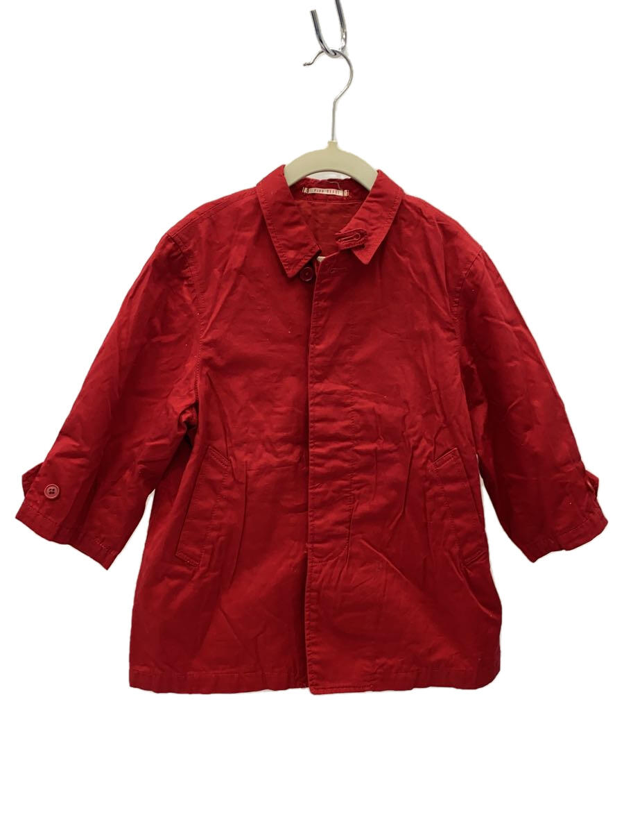 【中古】BABY PINKHOUSE◆コート/100cm/コットン/RED/P0531FC01【キッズ】