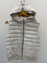 【中古】EMMETI◆イタリア製フードダウンベスト/50/ポリエステル/WHT【メンズウェア】(4)