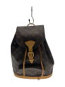 【中古】LOUIS VUITTON◆1)ミニ・モンスリ_モノグラム・キャンバス_BRW/PVC/BRW//【バッグ】