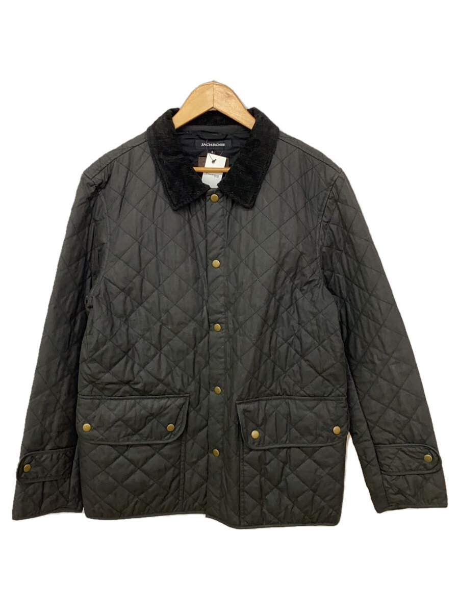 【中古】JACK ROSE◆オイルジャケット/キルティングジャケット/4/コットン/BLK【メンズウェア】
