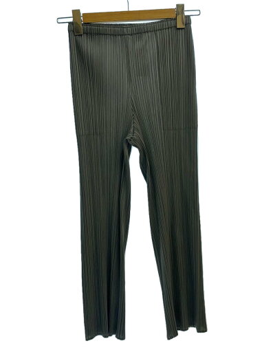 【中古】PLEATS PLEASE ISSEY MIYAKE◆プリーツパンツ/ボトム/4/ポリエステル/GRY/PP55-JF106【レディースウェア】 【中古】PLEATS PLEASE ISSEY MIYAKE◆プリーツパンツ/ボトム/4/ポリエステル/GRY/PP55-JF106【レディースウェア】