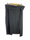 【中古】ENFOLD◆ドローストリングスカート/ロングスカート/36/ウール/GRY/無地/300AA231-2660【レディースウェア】