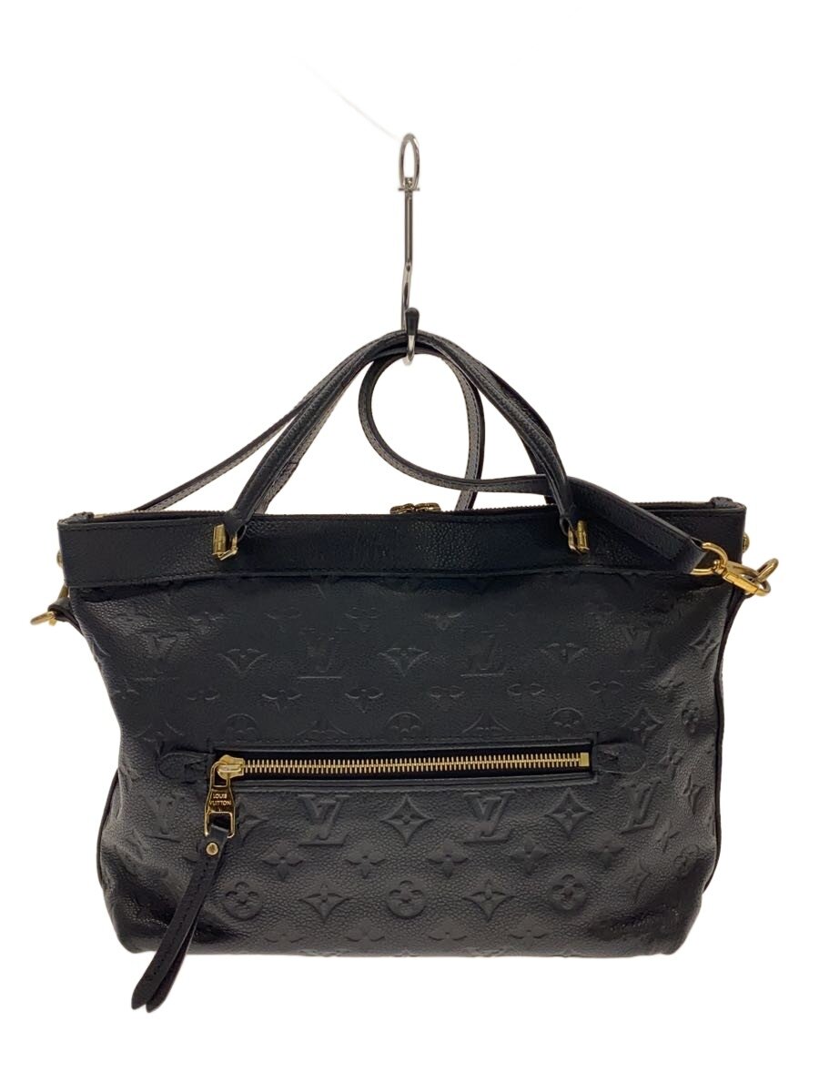 【中古】LOUIS VUITTON◆バスティーユPM_モノグラム・アンプラント/レザー/BLK【バッグ】