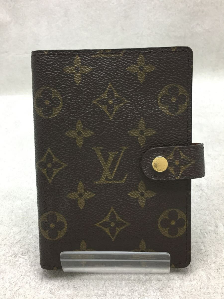 【中古】LOUIS VUITTON◆アジェンダPM_モノグラム_BRW/--/BRW/レディース【服飾雑貨他】