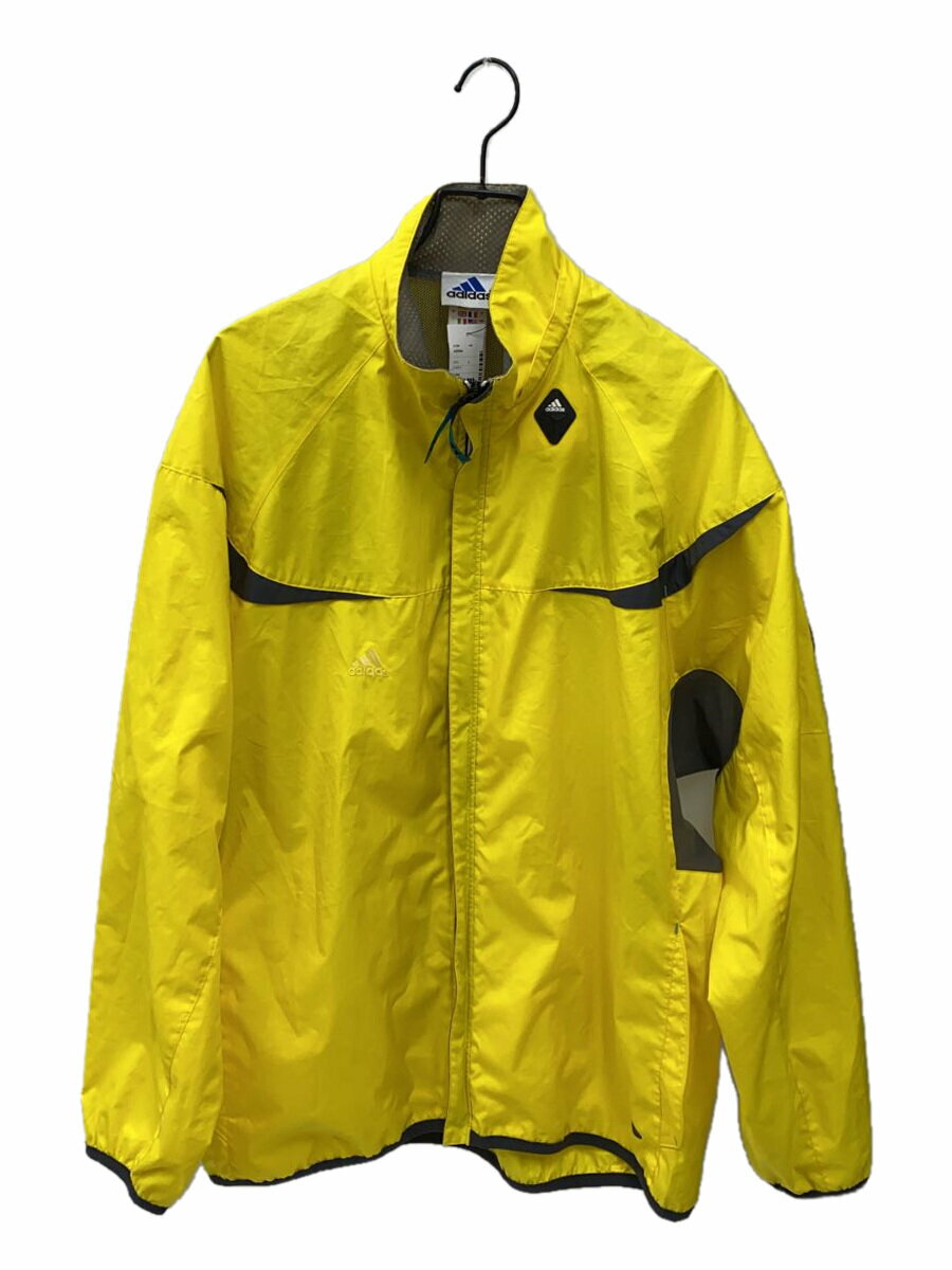 【中古】adidas◆ナイロンジャケット/L/--/YLW/無地【メンズウェア】