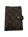 【中古】LOUIS VUITTON◆アジェンダPM_モノグラム_BRW/--/BRW/総柄/メンズ【服飾雑貨他】