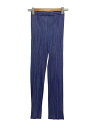 【中古】PLEATS PLEASE ISSEY MIYAKE◆ボトム/3/ポリエステル/NVY/チェック/jf809【レディースウェア】