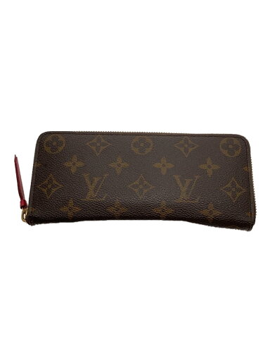 【中古】LOUIS VUITTON◆ポルト・フォイユ・クレマンス_モノグラム・キャンバス_BRW_ホットピンク/PVC/BRW/総柄/レディー【服飾雑貨他】 【中古】LOUIS VUITTON◆ポルト・フォイユ・クレマンス_モノグラム・キャンバス_BRW_ホットピンク/PVC/BRW/総柄/レディー【服飾雑貨他】