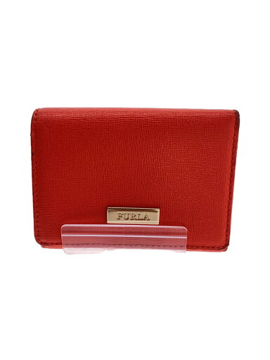 【中古】FURLA◆3つ折り財布/レッド/無地/レディース【服飾雑貨他】 【中古】FURLA◆3つ折り財布/レッド/無地/レディース【服飾雑貨他】