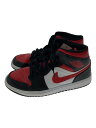 NIKE◆AIR JORDAN 1 MID_エアジョーダン 1 ミッド/28cm/BLK