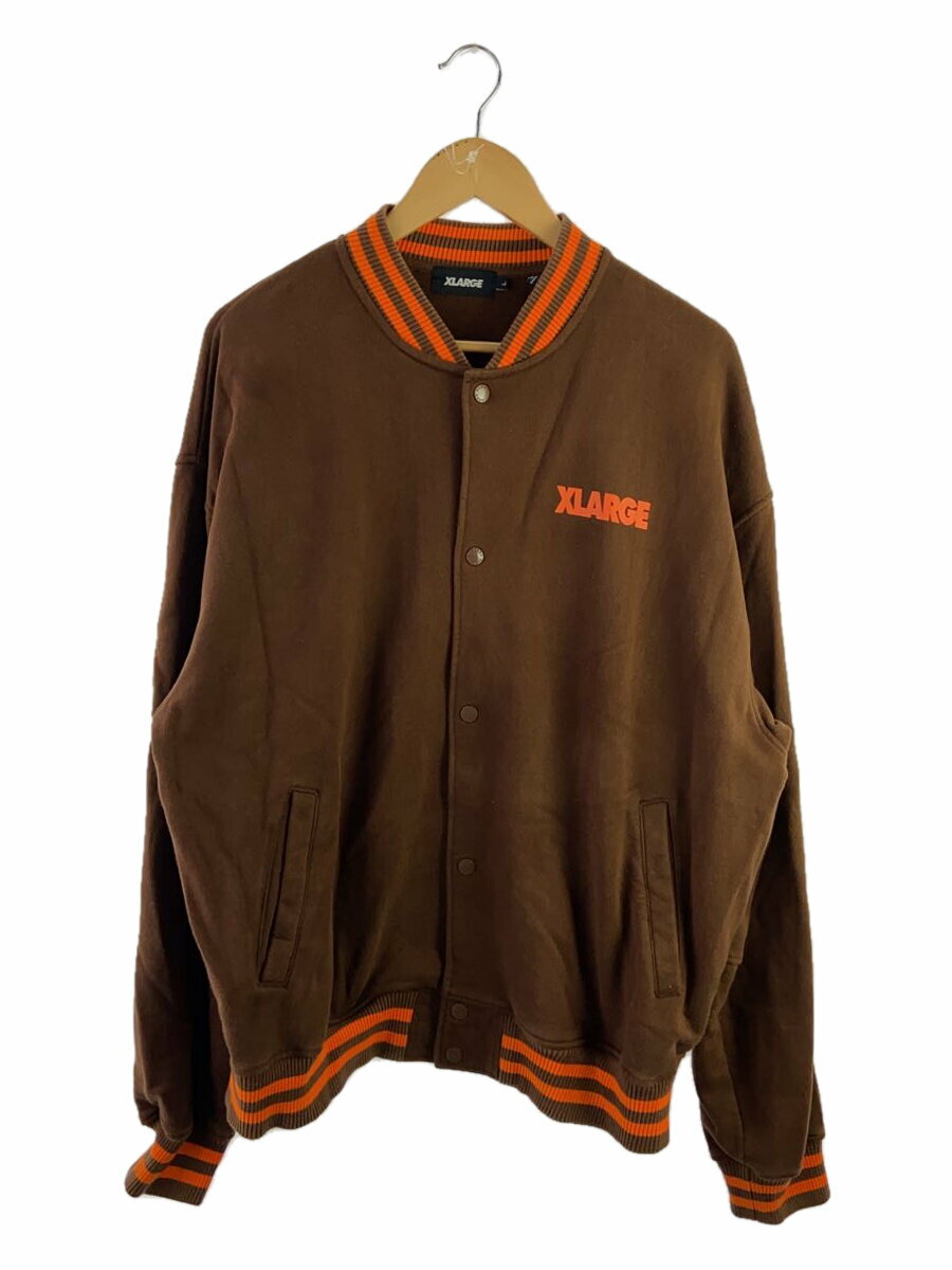 【中古】X-LARGE◆スタジャン/L/コットン/BRW/101223021008【メンズウェア】