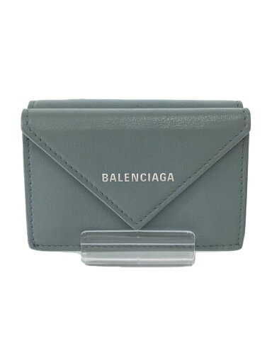 【中古】BALENCIAGA◆3つ折り財布/レザー/BLU/メンズ//【服飾雑貨他】 【中古】BALENCIAGA◆3つ折り財布/レザー/BLU/メンズ//【服飾雑貨他】
