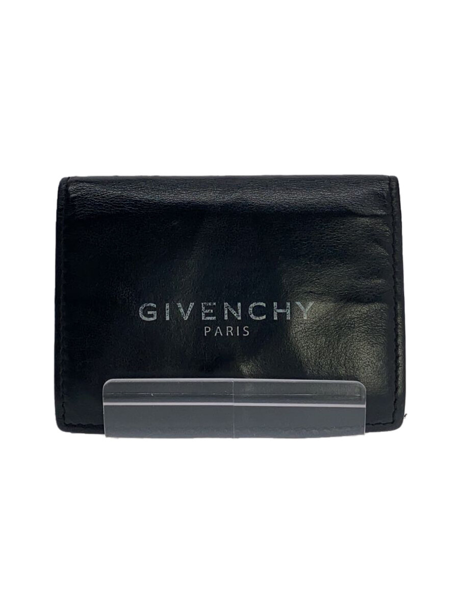 【中古】GIVENCHY◆3つ折り財布/--/BLK/メンズ【服飾雑貨他】