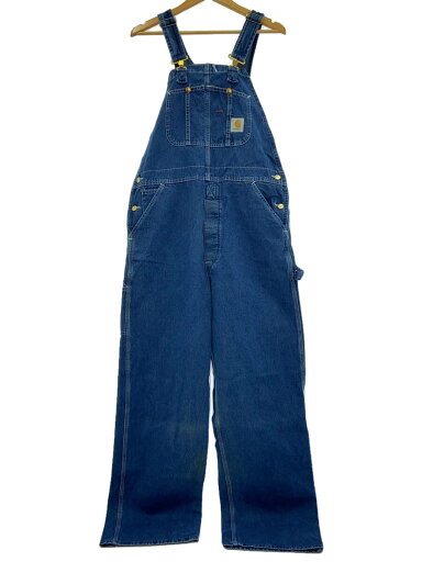 【中古】Carhartt◆80s/USA製/デニム/オーバーオール/36/コットン/IDG/無地【メンズウェア】 【中古】Carhartt◆80s/USA製/デニム/オーバーオール/36/コットン/IDG/無地【メンズウェア】