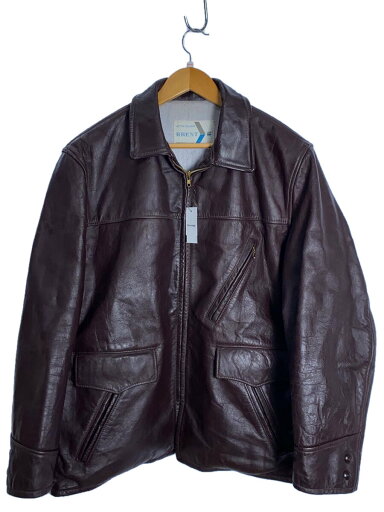 【中古】BRENT◆レザージャケット・ブルゾン/60s/レザー/BRW/無地【メンズウェア】 【中古】BRENT◆レザージャケット・ブルゾン/60s/レザー/BRW/無地【メンズウェア】