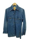 【中古】2-TACS◆長袖シャツ/--/--/IDG/無地/levisリメイク/オレンジタブ【メンズウェア】(4)