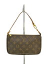 【中古】LOUIS VUITTON◆1)ポシェット・アクセソワール_モノグラム・キャンバス_BRW/PVC/BRW【バッグ】