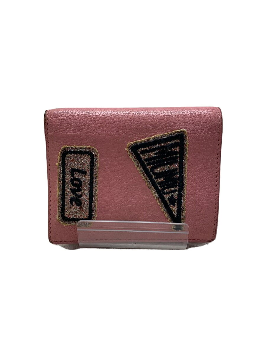 【中古】MIU MIU◆2つ折り財布/レザー