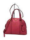 【中古】COACH◆ショルダーバッグ/レザー/PNK/F25671【バッグ】