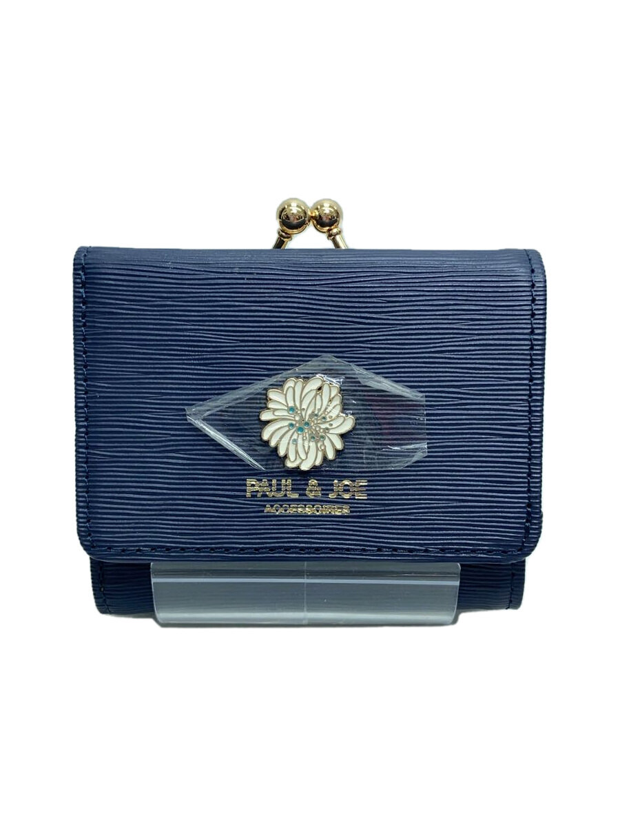 【中古】PAUL&JOE◆2つ折り財布/--/NVY/レディース【服飾雑貨他】