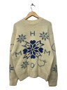 【中古】HUMAN MADE◆SNOWFLAKE KNIT SWEATER/XL/ウール/CRM/HM28CS017【メンズウェア】(4)