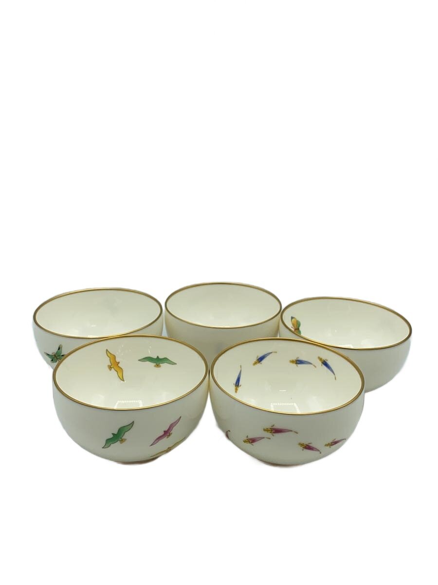 【中古】香蘭社◆湯呑/5点セット/WHT【キッチン用品】