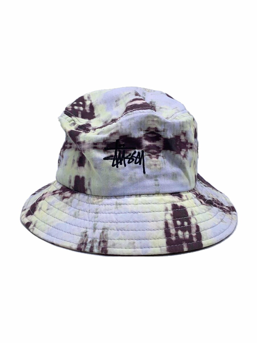 【中古】STUSSY◆ハット/L/コットン/マルチカラー/総柄/メンズ【服飾雑貨他】
