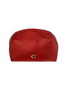 【中古】COACH◆ポーチ/レザー/RED/C3489【バッグ】