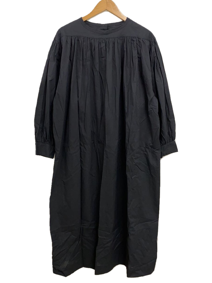 【中古】doux bleu◆長袖ワンピース/FREE/コットン/NVY/無地/DB-221-006【レディースウェア】