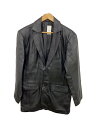 【中古】black leder/レザージャケット・ブルゾン/L/羊革/BLK【レディースウェア】(4)