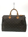 【中古】LOUIS VUITTON◆1)スピーディ35_ダミエ・エベヌ_BRW【バッグ】