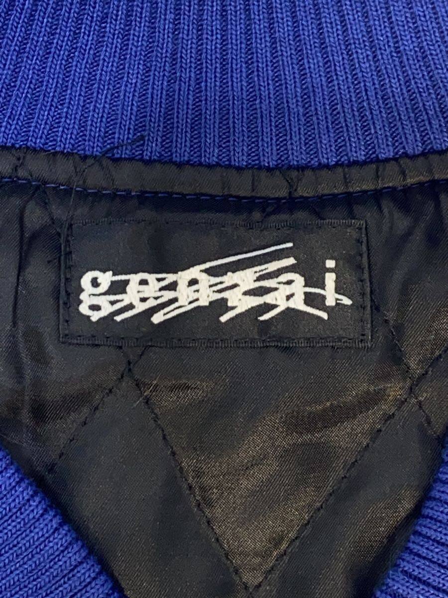 【中古】genzai◆スタジャン/L/ポリエステル/BLU/GZ1161【メンズウェア】