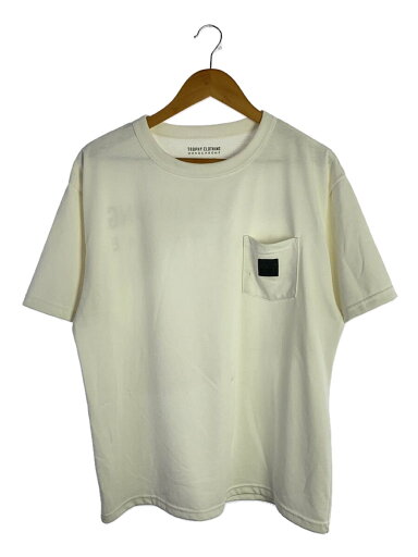 【中古】TROPHY CLOTHING◆長袖Tシャツ/M/ポリエステル/WHT/プリント/monochrome【メンズウェア】 【中古】TROPHY CLOTHING◆長袖Tシャツ/M/ポリエステル/WHT/プリント/monochrome【メンズウェア】