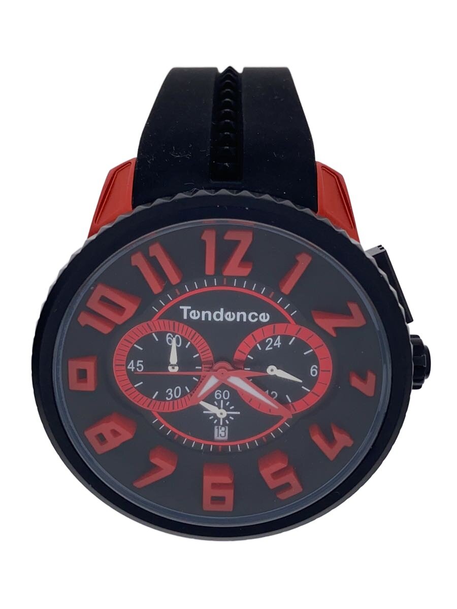 【中古】Tendence◆クォーツ腕時計/アナログ/ラバー/BLK/BLK/TY146002【服飾雑貨他】