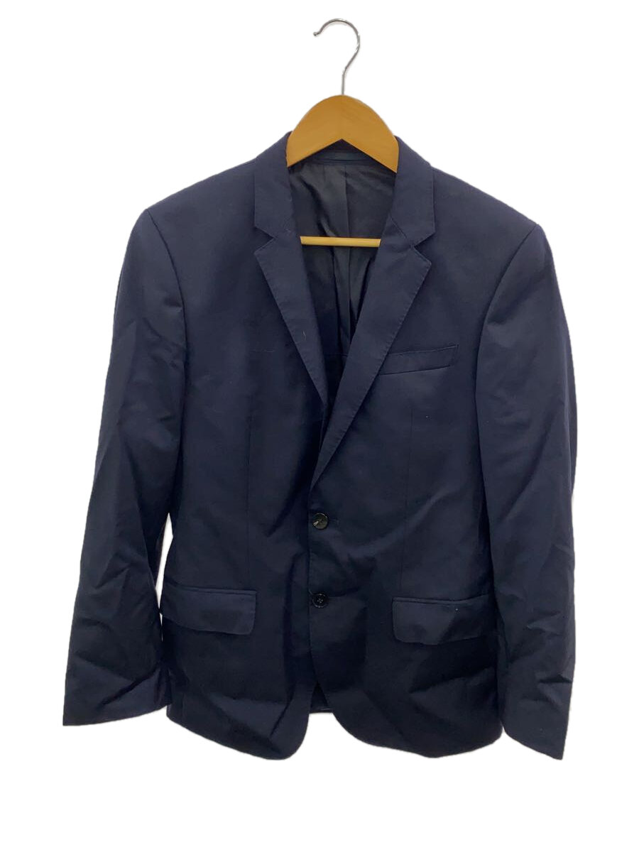 【中古】HUGO BOSS◆テーラードジャケット/44/ウール/NVY/無地//【メンズウェア】