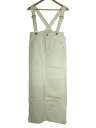 【中古】ETRE TOKYO◆22AW/COREデニムハイライズサススカート/S/デニム/WHT/無地/1222421104-1【レディースウェア】