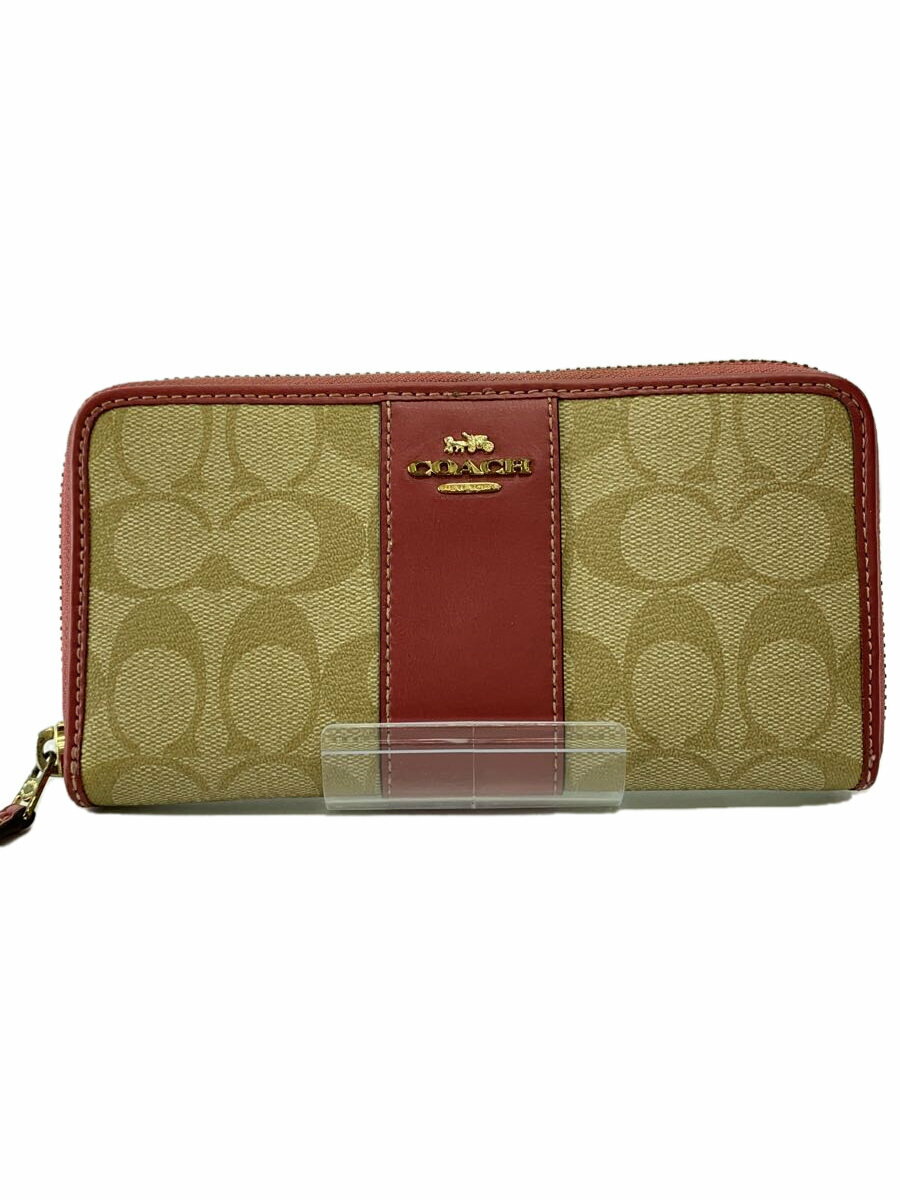 【中古】COACH◆長財布/--/PNK/レディース【服飾雑貨他】