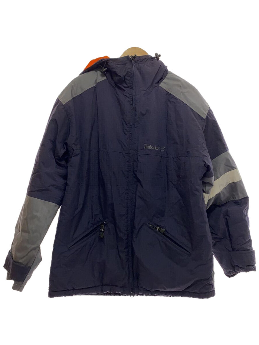 【中古】Timberland◆ダウンジャケット/S/ナイロン/ネイビー/無地/5817【メンズウェア】