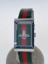 【中古】GUCCI◆クォーツ腕時計/アナログ/ラバー/マルチカラー/マルチカラー/SS【服飾雑貨他】