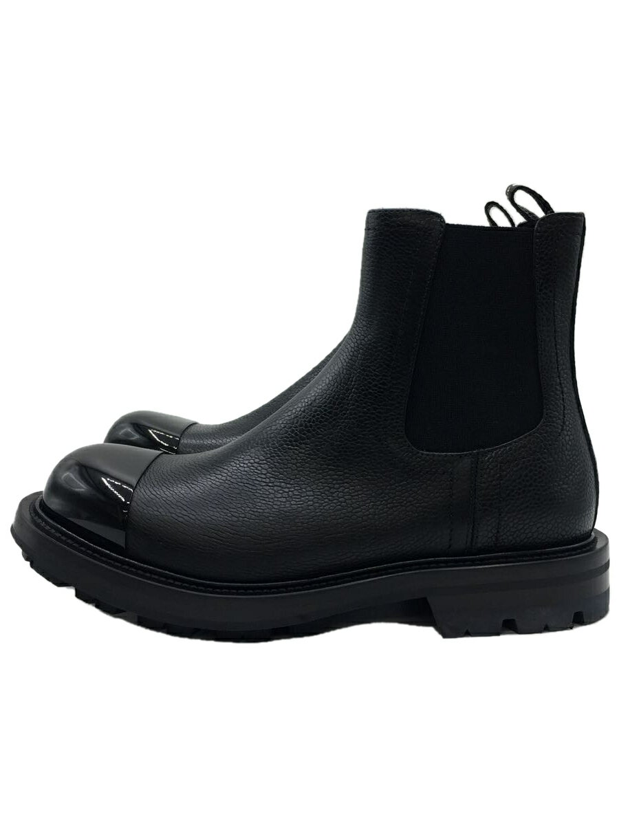 【中古】Alexander McQueen◆サイドゴアブーツ/40/BLK/レザー/21AW/チェルシーワーカーブーツ【シューズ】