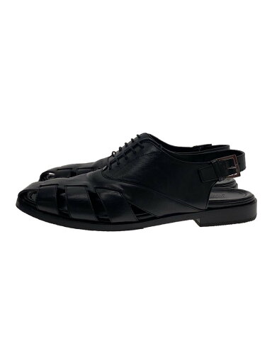 【中古】JIMMY CHOO◆サンダル/45/BLK/レザー/117235【シューズ】 【中古】JIMMY CHOO◆サンダル/45/BLK/レザー/117235【シューズ】