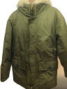 【中古】EDDIE BAUER◆ダウンジャケット/グリーン/古着）ポーラパーカー/PREMIUM QUALITY GOOSE【メンズウェア】