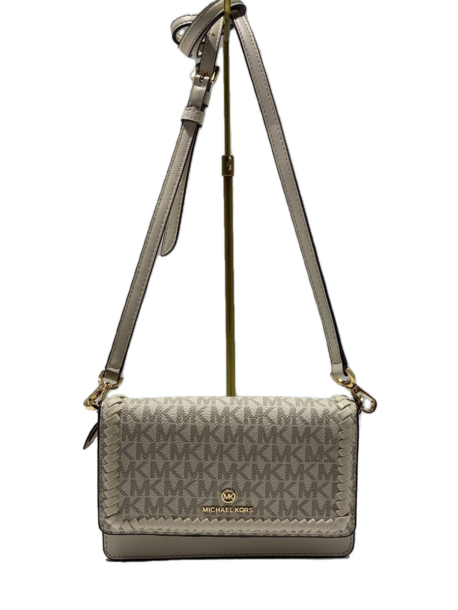 【中古】MICHAEL KORS◆ショルダーバッグ/PVC/BEG/AV-2202【バッグ】