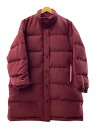 【中古】Paul Smith◆プルーフリサイクルドタフタ ダウンコート/--/ポリエステル/ボルドー【メンズウェア】